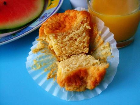 Magdalenas de chocolate blanco