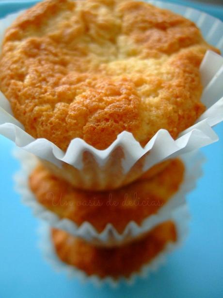 Magdalenas de chocolate blanco