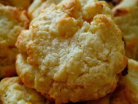 Galletas de coco y chocolate blanco