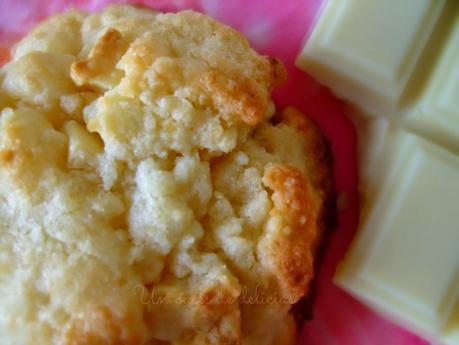 Galletas de coco y chocolate blanco