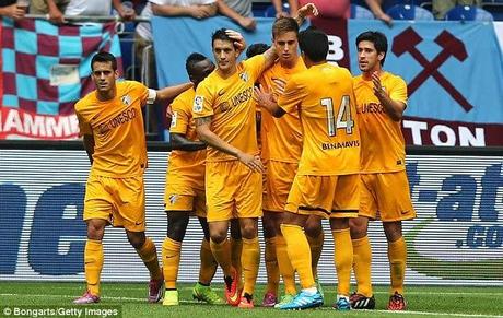 MALAGA CF 2-0 WEST HAM UNITED
