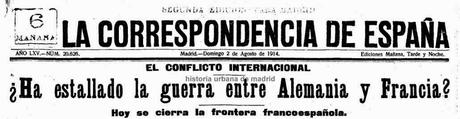 Madrid, 1 al 3 de agosto de 1914
