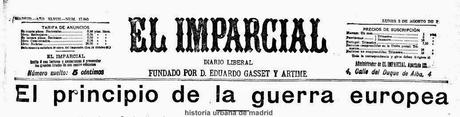 Madrid, 1 al 3 de agosto de 1914