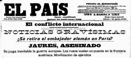 Madrid, 1 al 3 de agosto de 1914