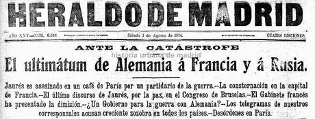 Madrid, 1 al 3 de agosto de 1914