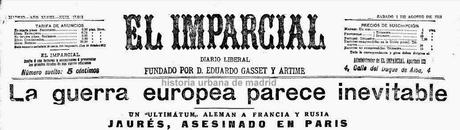 Madrid, 1 al 3 de agosto de 1914