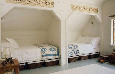 Dormitorios Rusticos con Multiples Camas  /  Rustic Bedrooms with Multiple Beds