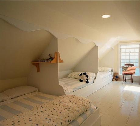 Dormitorios Rusticos con Multiples Camas  /  Rustic Bedrooms with Multiple Beds