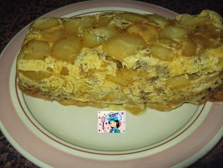 PASTEL DE TORTILLA´EN MICROONDAS