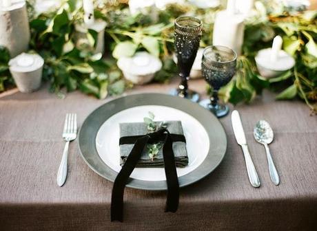 Summer black & whithe wedding