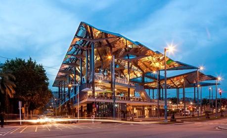 Nuevo mercado de Los Encantes, en Barcelona - por Bomainpasa