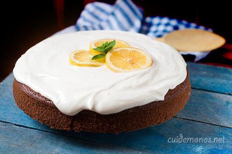 Bizcocho de cerveza y frosting de limón