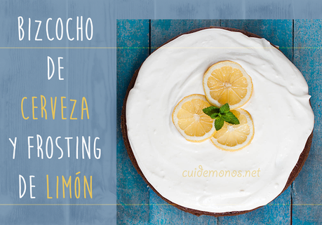 Bizcocho de cerveza y frosting de limón