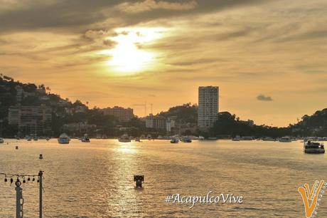 Atardecer en el Puerto de Acapulco