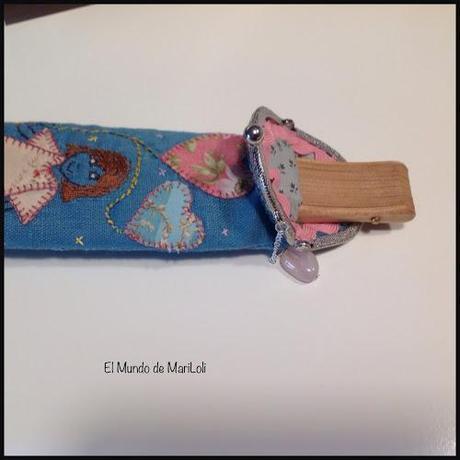 Bolso de crochet y funda para abanico.