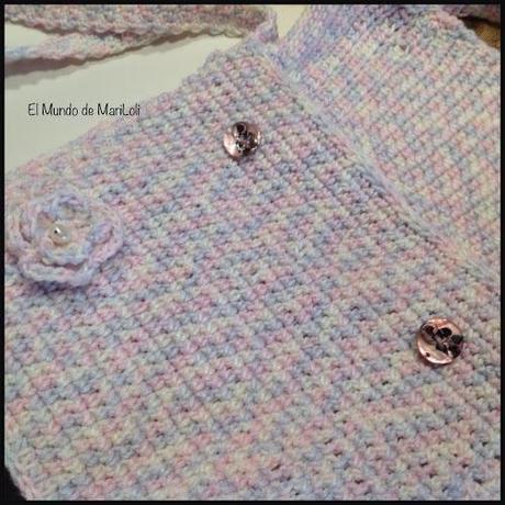 Bolso de crochet y funda para abanico.