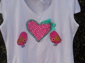 Camiseta decorada pollitos