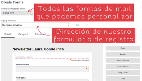 Mailchimp: cómo personalizar los formularios de registro