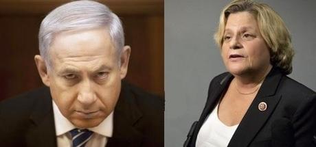 Ros-Lehtinen, con Netanayahu cuando ordenó el genocidio de Gaza[+ fotos]