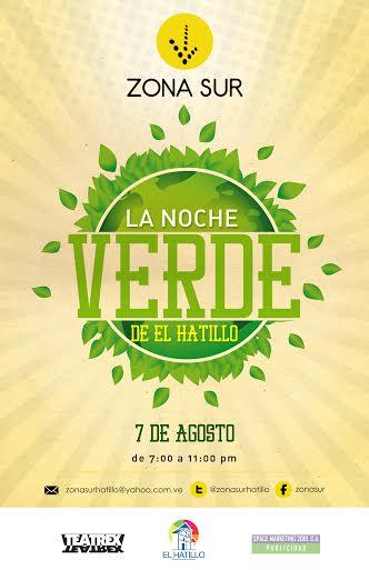 afiche noche verde