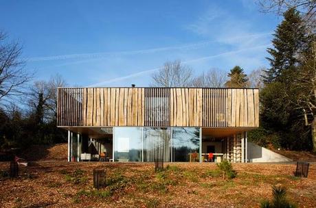 Casa Minimalista en los Bosques de Bretana  /  Minimal Style House in Britain Forest