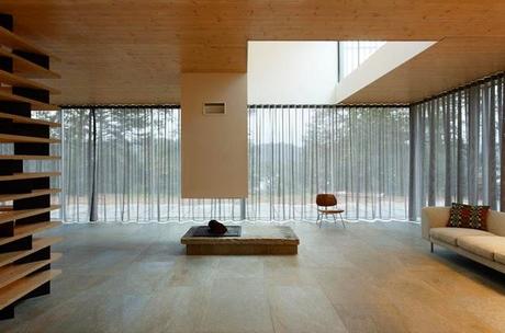 Casa Minimalista en los Bosques de Bretana  /  Minimal Style House in Britain Forest