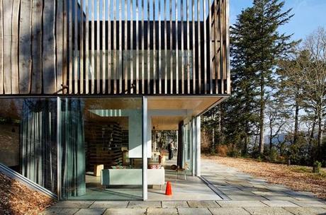 Casa Minimalista en los Bosques de Bretana  /  Minimal Style House in Britain Forest