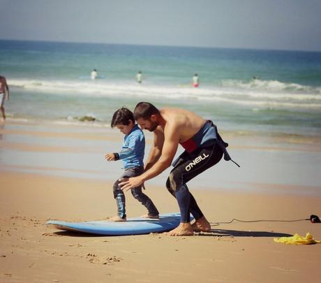 surfeando en El Palmar