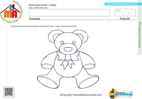 05 preescritura 2 años - punteado