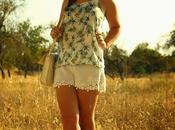 White, palms pineapples...