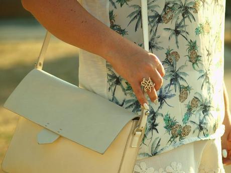 White, palms and pineapples...