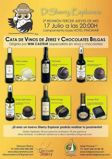 D'SHERRY EXPLORERS: Cata de vinos de jerez y bombones belgas