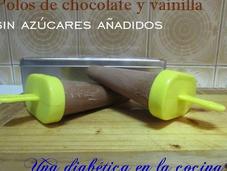 Polos chocolate vainilla azúcares añadidos