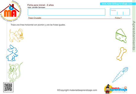 07 Aprestamiento 2 años - trazo cruzado