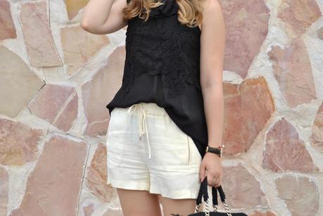 Yellow sporty shorts