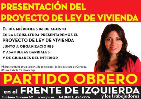 PRESENTACIÓN DEL PROYECTO DE LEY DE VIVIENDA