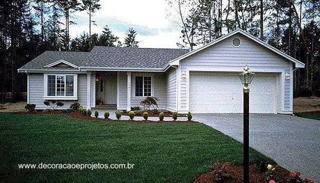 Las casas americanas modernas.