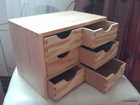 Cajita de madera alterada