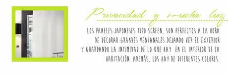 Ventanas bonitas: paneles japoneses