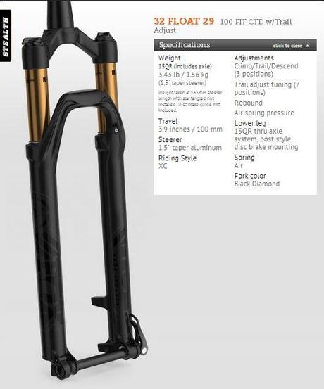 Horquilla Fox Stealth 7