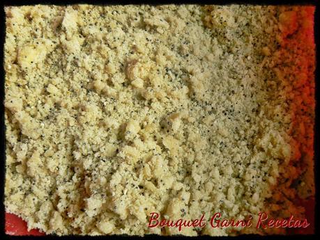 Crumble de peras y semillas