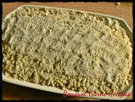Crumble de peras y semillas