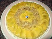 Tarta galletas melocotones