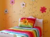 Divertidas habitaciones niñas decoradas flores