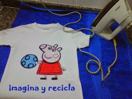 Camiseta de Peppa Pig hecha a mano