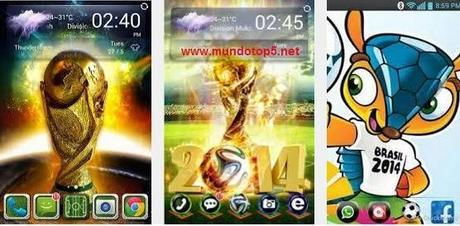 Temas para celulares de Brasil 2014