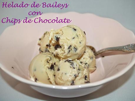 Helado de Baileys con Chips de Chocolate