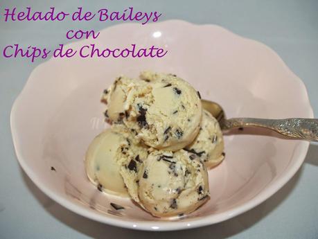 Helado de Baileys con Chips de Chocolate