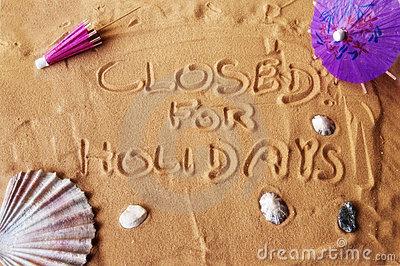 ¡Me voy de vacaciones! / Closed for holidays!