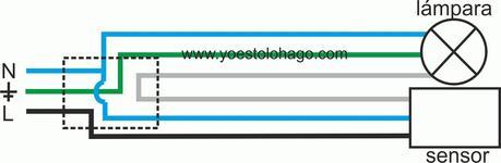 esquema de instalación de sensor de movimiento